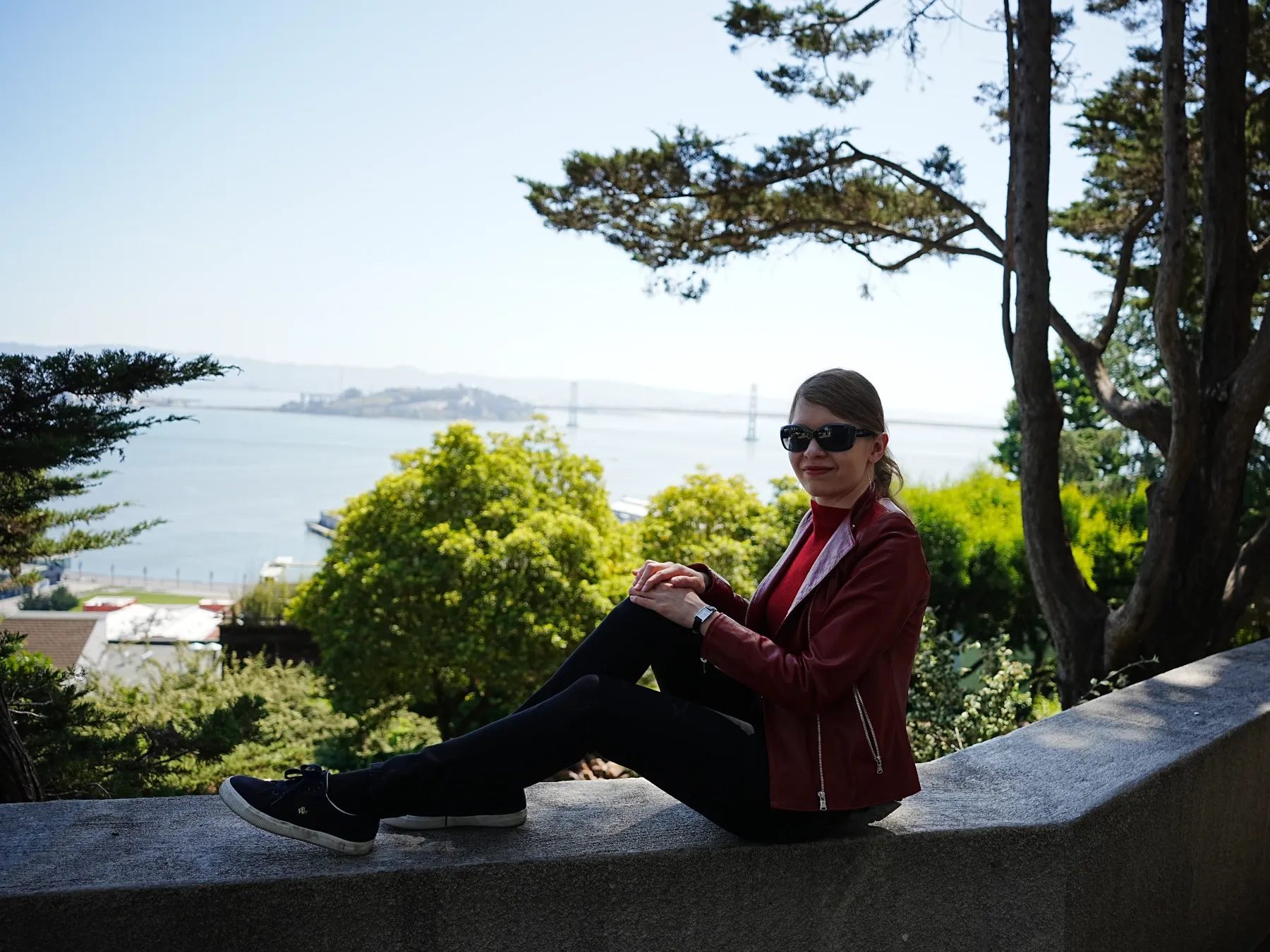 View from bottom of Coit Tower