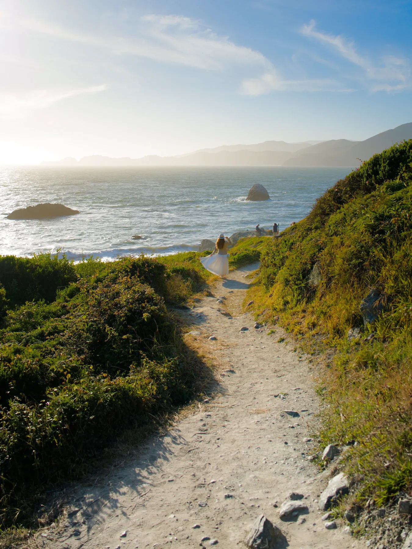 Sceenic road to Marshall Beach San Francisco